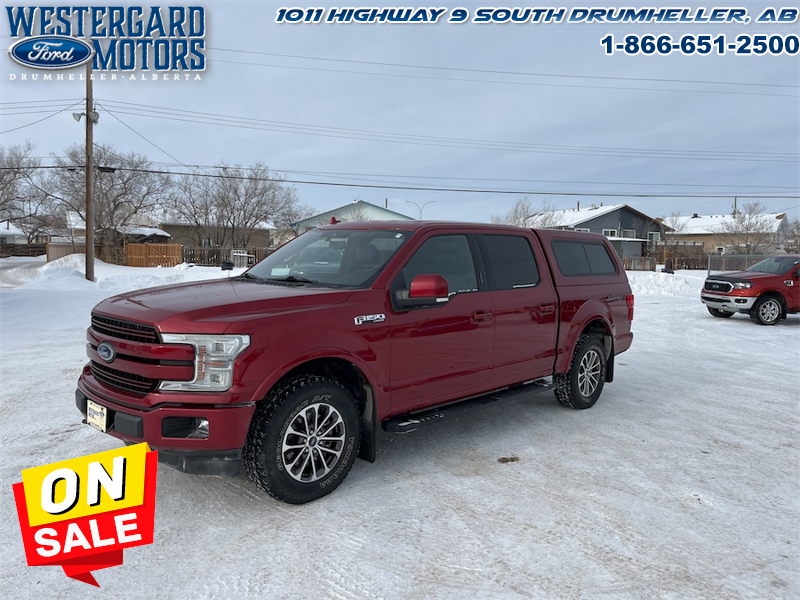 Used Crew Cab 2018 Ford F-150 LARIAT Red