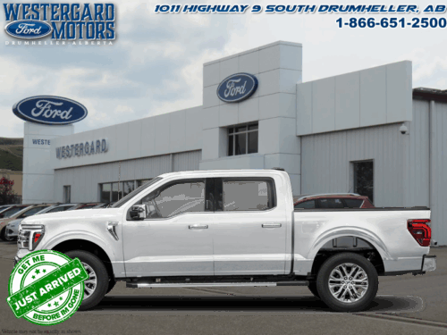 Used Crew Cab 2025 Ford F-150 W5L Space White Metallic