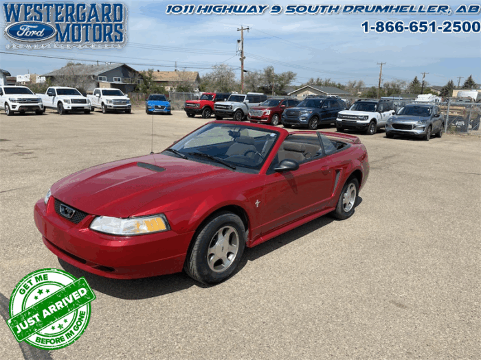 Used Convertible 2000 Ford Mustang CONVERTABLE Red