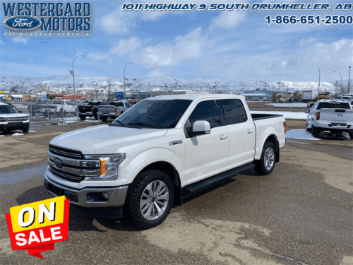 Used Crew Cab 2018 Ford F-150 LARIAT White