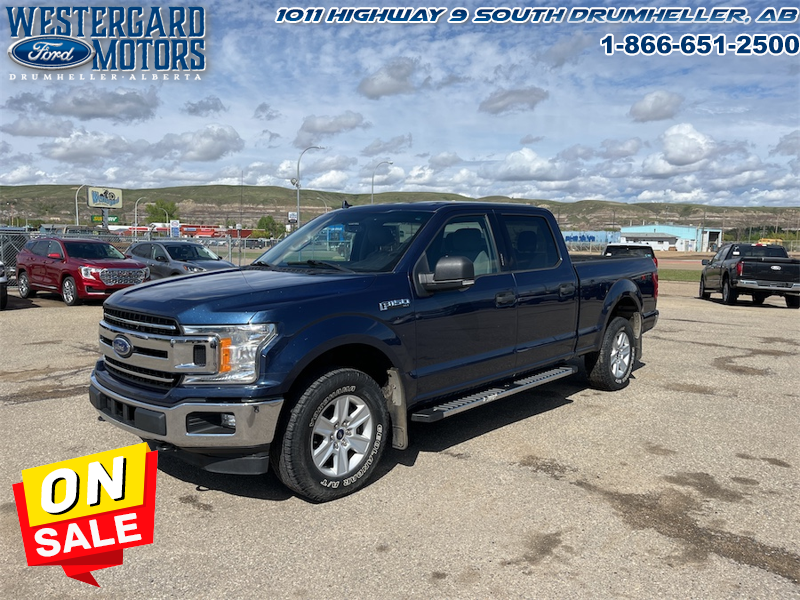 Used Crew Cab 2018 Ford F-150 XLT SUPERCREW Blue Jean