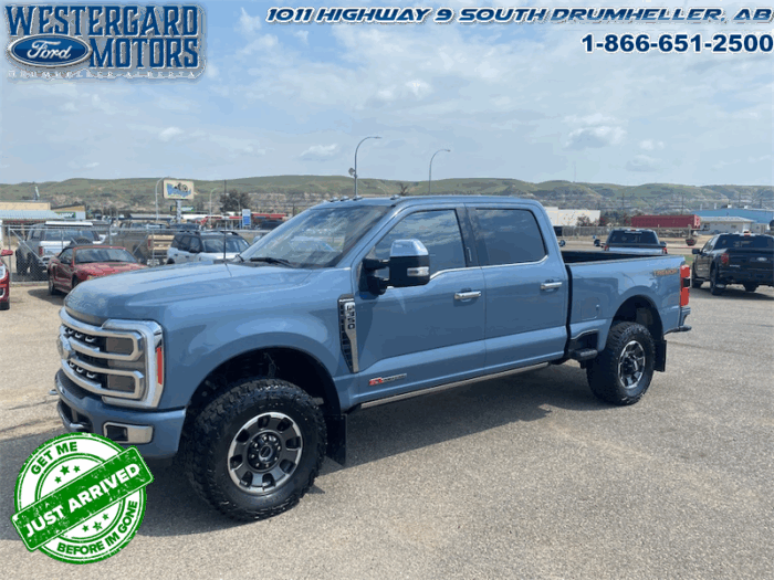 Used Crew Cab 2023 Ford F-350 Super Duty PLATINUM TREMOR Azure Gray