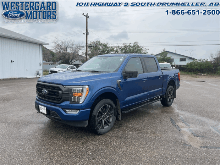 Used Crew Cab 2022 Ford F-150 W1E Atlas Blue Metallic