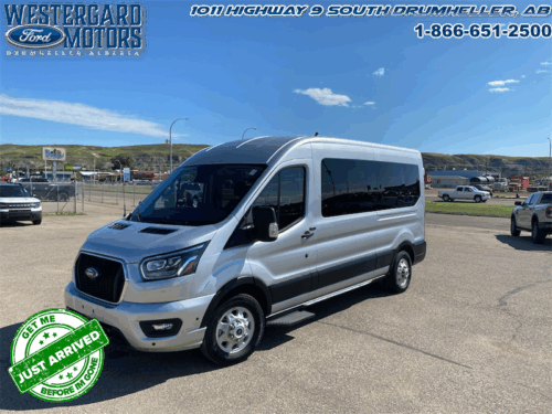 Used Regular Passenger 2024 Ford Transit Passenger Wagon T-350 MID ROOF Silver