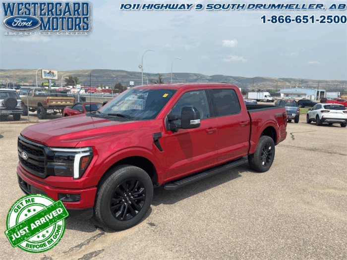 Used Crew Cab 2025 Ford F-150 W5L Rapid Red Metallic Tinted Clearcoat