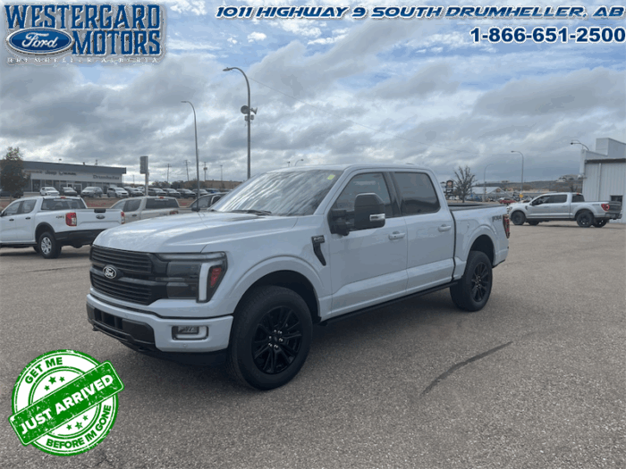 Used Crew Cab 2025 Ford F-150 W7L Space White Metallic