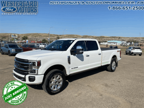 Used Crew Cab 2021 Ford F-350 Super Duty PLATINUM Whte