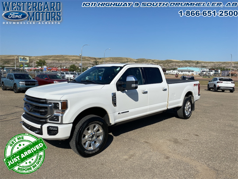 Used Crew Cab 2021 Ford F-350 Super Duty PLATINUM Whte