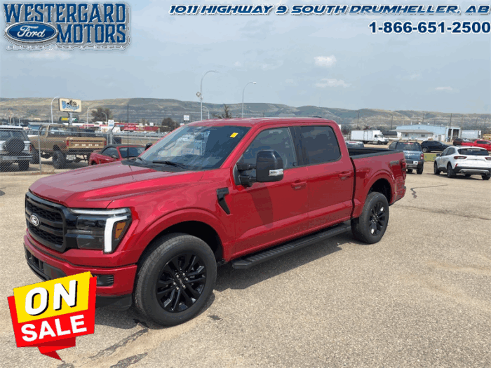 Used Crew Cab 2025 Ford F-150 W5L Rapid Red Metallic Tinted Clearcoat