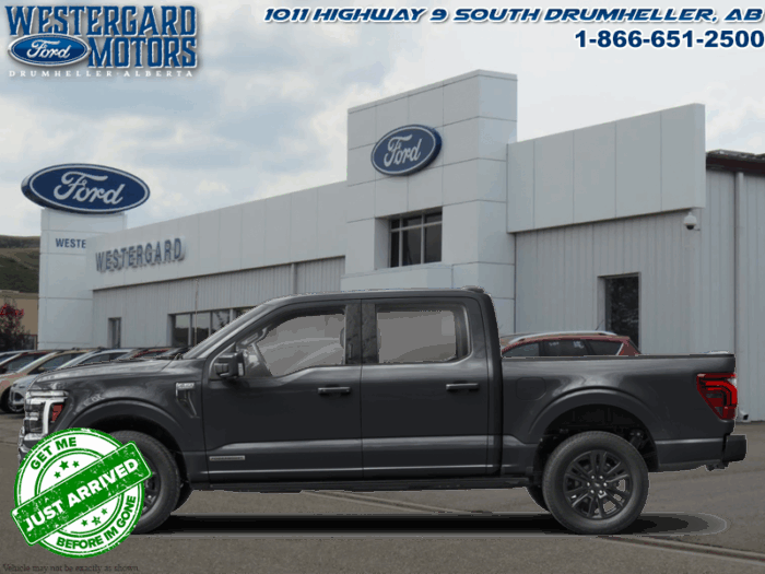 Used Crew Cab 2025 Ford F-150 W7L Agate Black Metallic