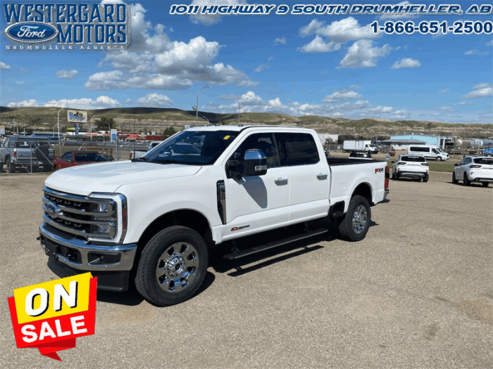 Used Crew Cab 2025 Ford F-350 Super Duty W3B Star White Tri-Coat