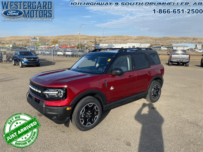 Used SUV 2025 Ford Bronco Sport R9C Ruby Red Metallic Tinted Clearcoat