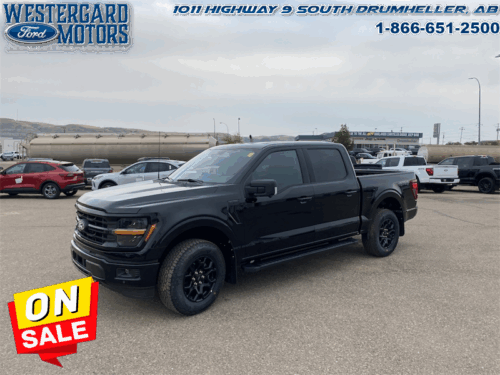 Used Crew Cab 2025 Ford F-150 W3L Agate Black Metallic