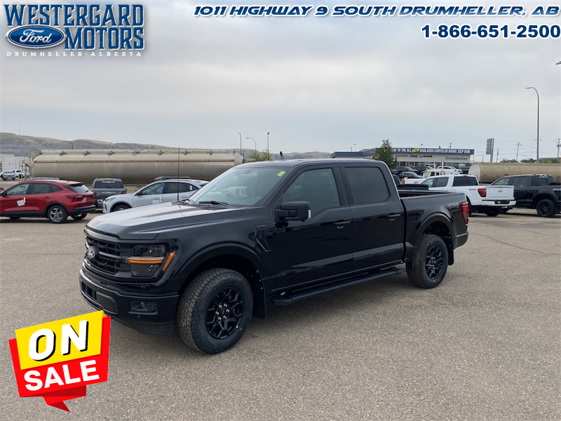 Used Crew Cab 2025 Ford F-150 W3L Agate Black Metallic