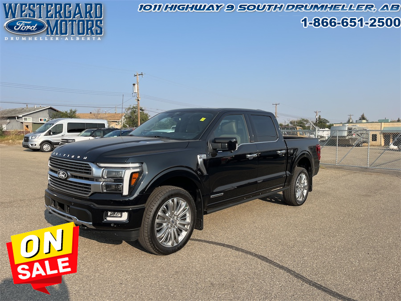 Used Crew Cab 2025 Ford F-150 W7L Agate Black Metallic