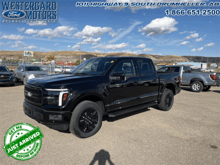 Used Crew Cab 2025 Ford F-150 W5L Agate Black Metallic