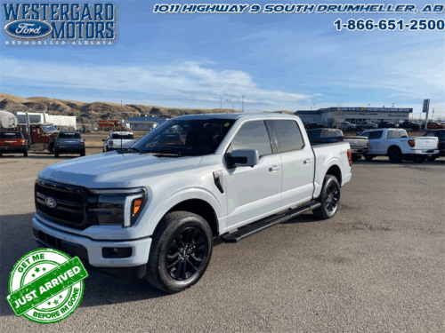 Used Crew Cab 2025 Ford F-150 W5L Space White Metallic